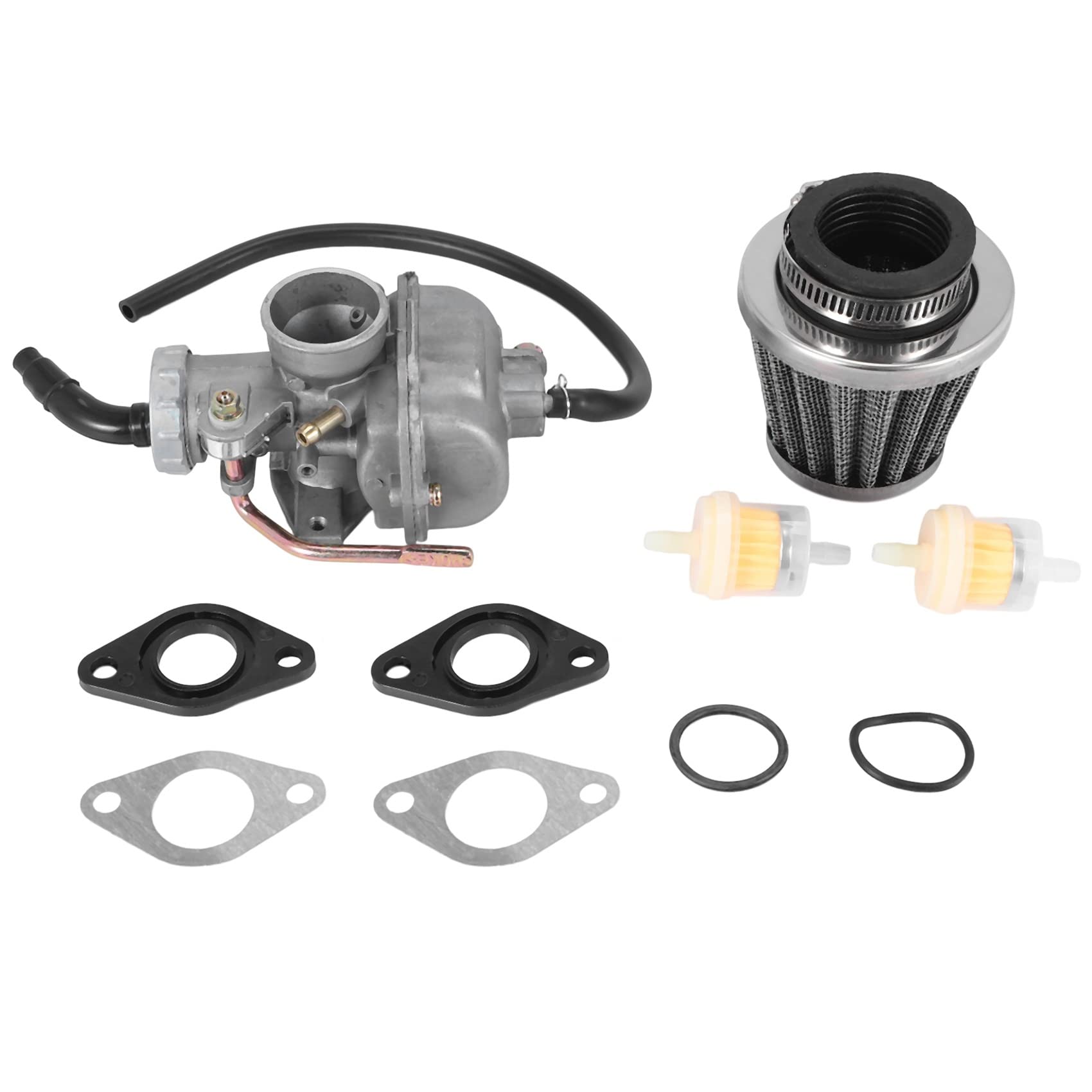 Okeeyseda PZ20 Vergaser für 50Cc 70Cc 90Cc 110Cc 125Cc 4 Takt Motor ATV UTVs CRF50F CRF80F XR50R mit Luft Kraftstoff Filter von Okeeyseda