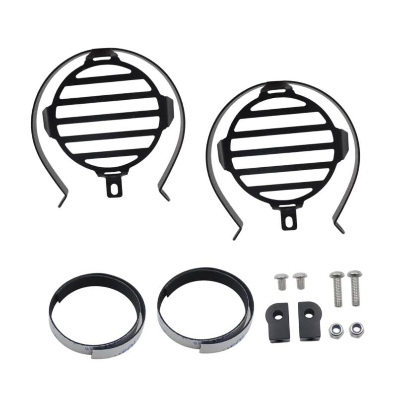 Okiyakusama 2PCS Motorcycle Foglight Lampe Deckungen mit hohen tragbaren Ersatzteilen, die professionell, Zubehör, ersetzen, Schwarz von Okiyakusama