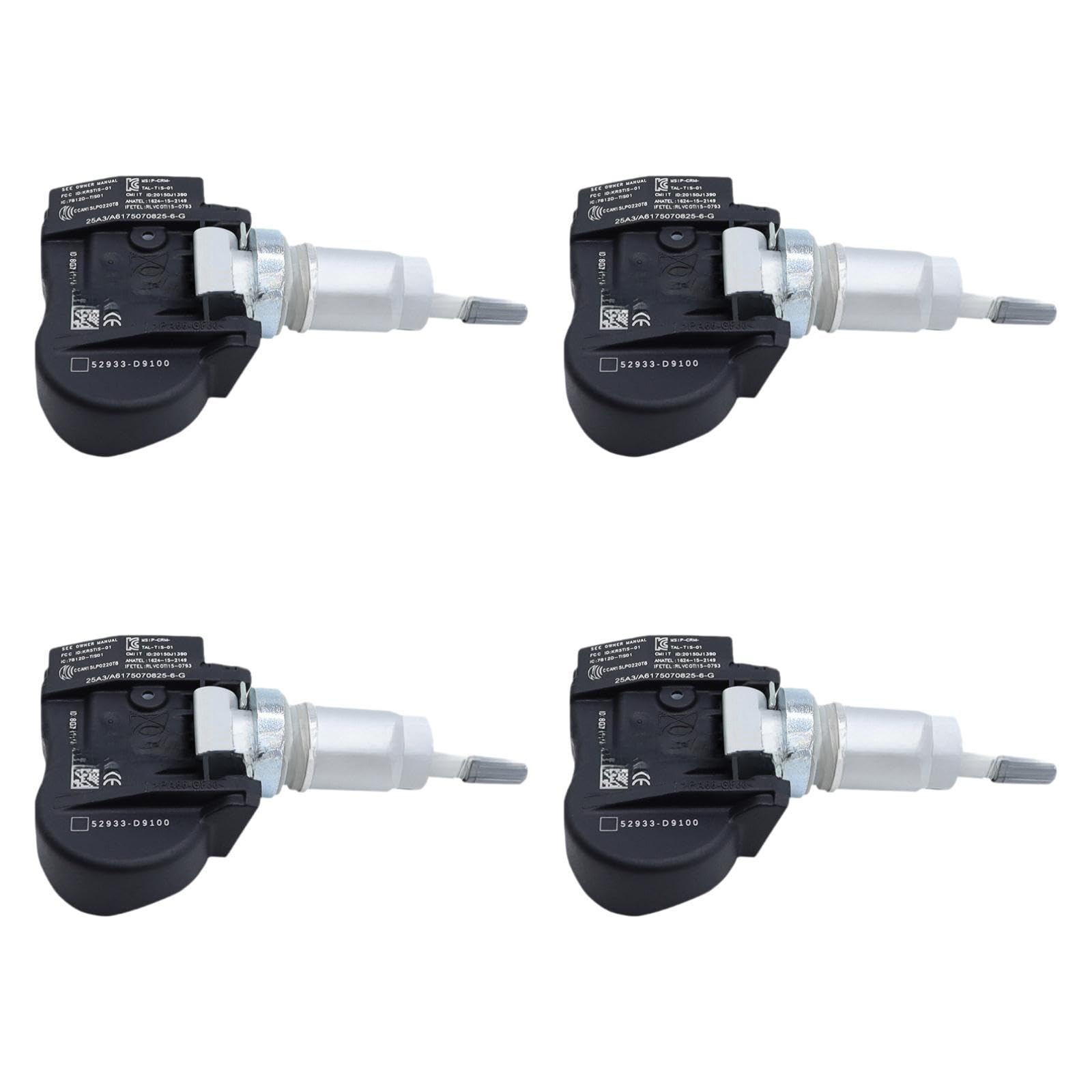 Okiyakusama 4X Reifendrucksensoren TPMS-Sensoren Wartung 52933-D9100 Reifendruckmonitor-Systemsensoren für Optima 2014-2019 von Okiyakusama