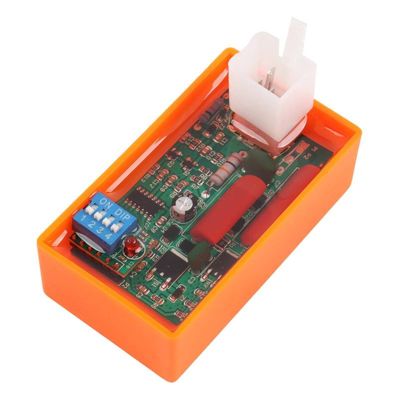 Okiyakusama Motorrad 5 Pin Cdi Zündbox Einfach zu installierende tragbare praktische Ersatzteile, Zubehör für ATV Scooter Go Kart, Orange von Okiyakusama