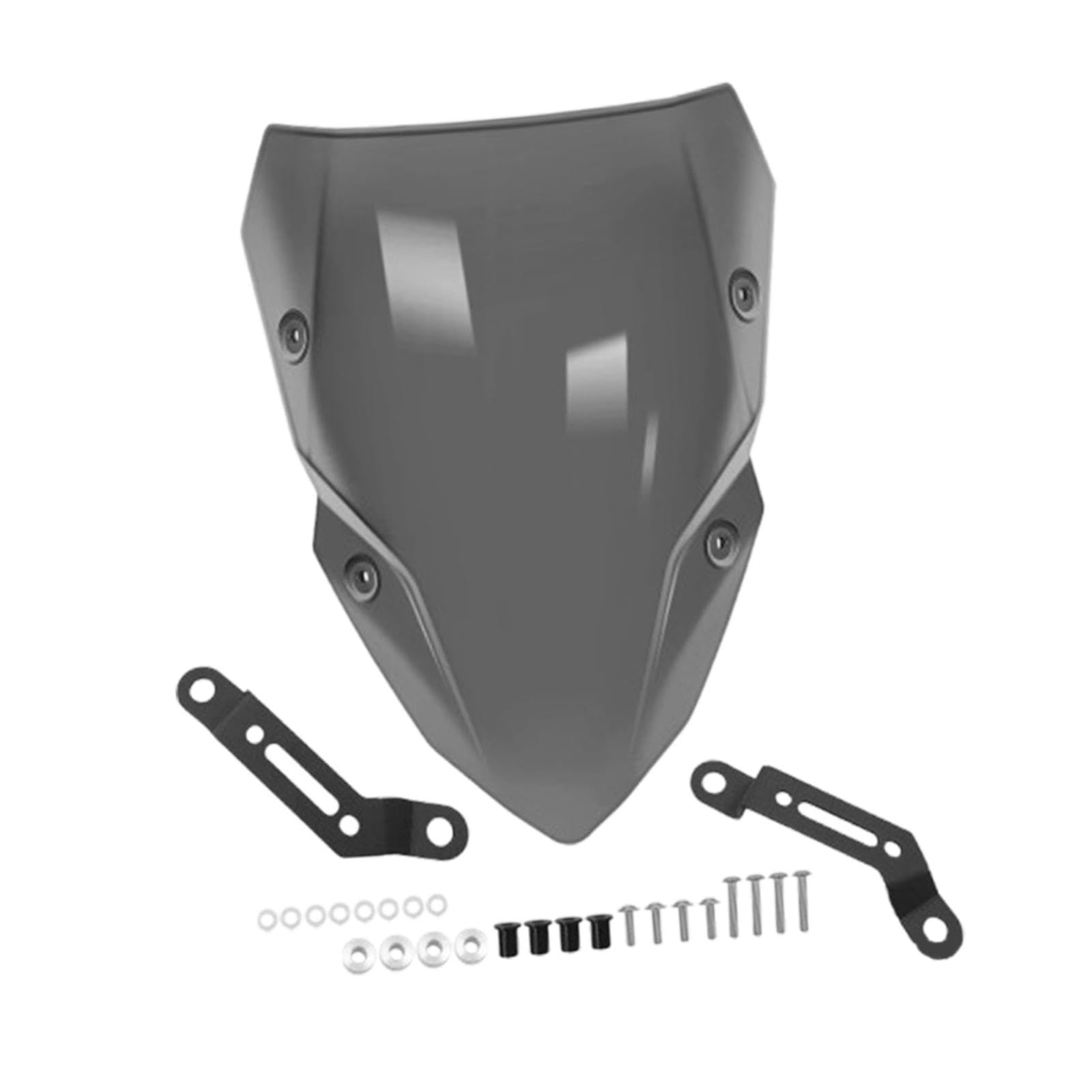 Okiyakusama Motorrad -Windschutzscheiben -Windschutzschutz Reparaturteile Anti -Scratch -Bildschirmzubehör für Z 500 SE 2024 2025, Grau von Okiyakusama