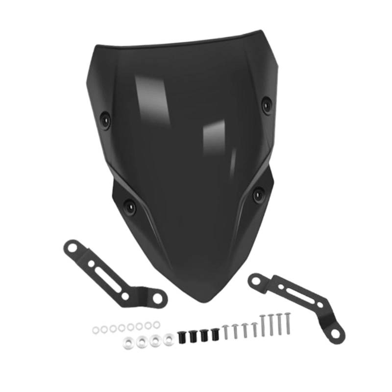 Okiyakusama Motorrad -Windschutzscheiben -Windschutzschutz Reparaturteile Anti -Scratch -Bildschirmzubehör für Z 500 SE 2024 2025, Schwarz von Okiyakusama