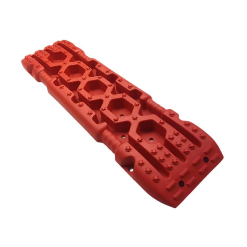 Okiyakusama Recovery Board Recovery Track Matte Schnee -Fluchtgeräte Anti -Slip -Reifen -Traktionspads Reifenleiter für Camping Automotive Pickups, Rot von Okiyakusama