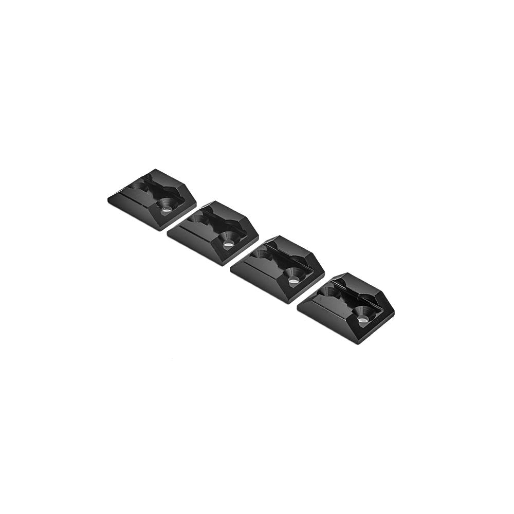 Oldbones Ankerpunkt für Airline Egelets L Track Fitting Airline Track 4Packs In Black Square von Oldbones