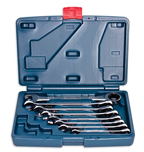 Omega Mechanix M2308 Ratschen-Schraubenschlüssel set - 8 Stück - 8, 10, 12, 13, 14, 15, 17 und 19 mm - CR-V -Profi- Qualität von Omega Mechanix