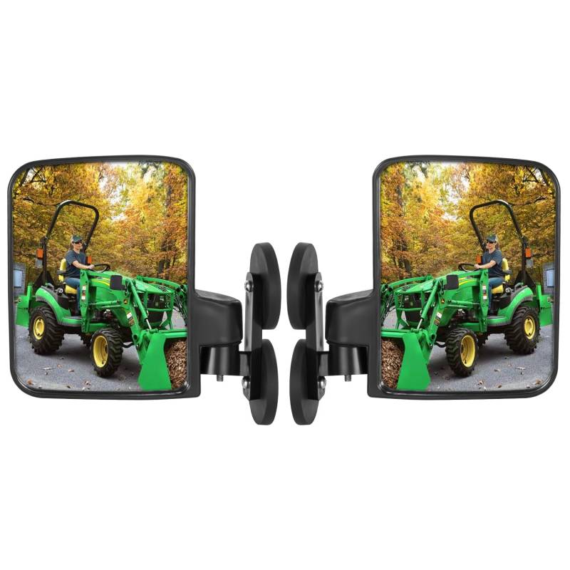 Universal Traktor Spiegel, Starke Magnetische Traktor Seitenspiegel Kompatibel mit Kubota B BX Mahindra John Deere Traktor Zubehör von Omgro