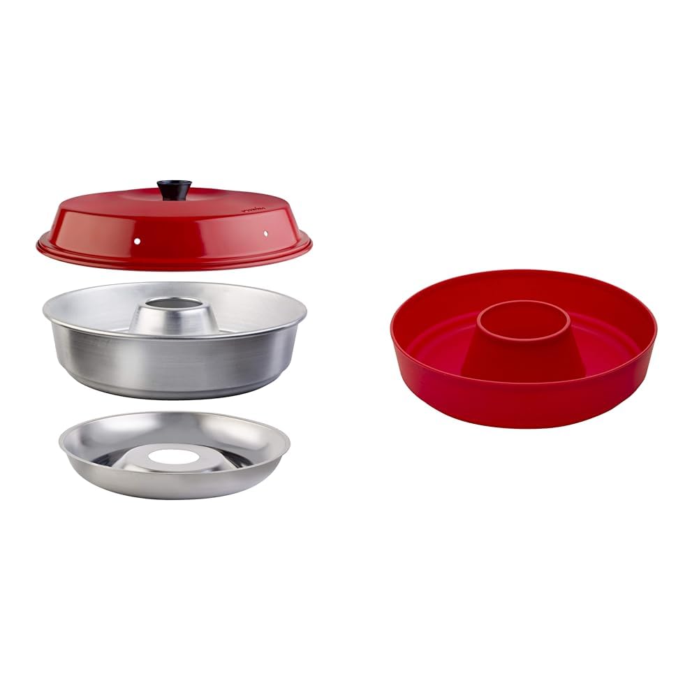 Omnia Camping Backofen & Silikonform Classic (Rot) von Omnia