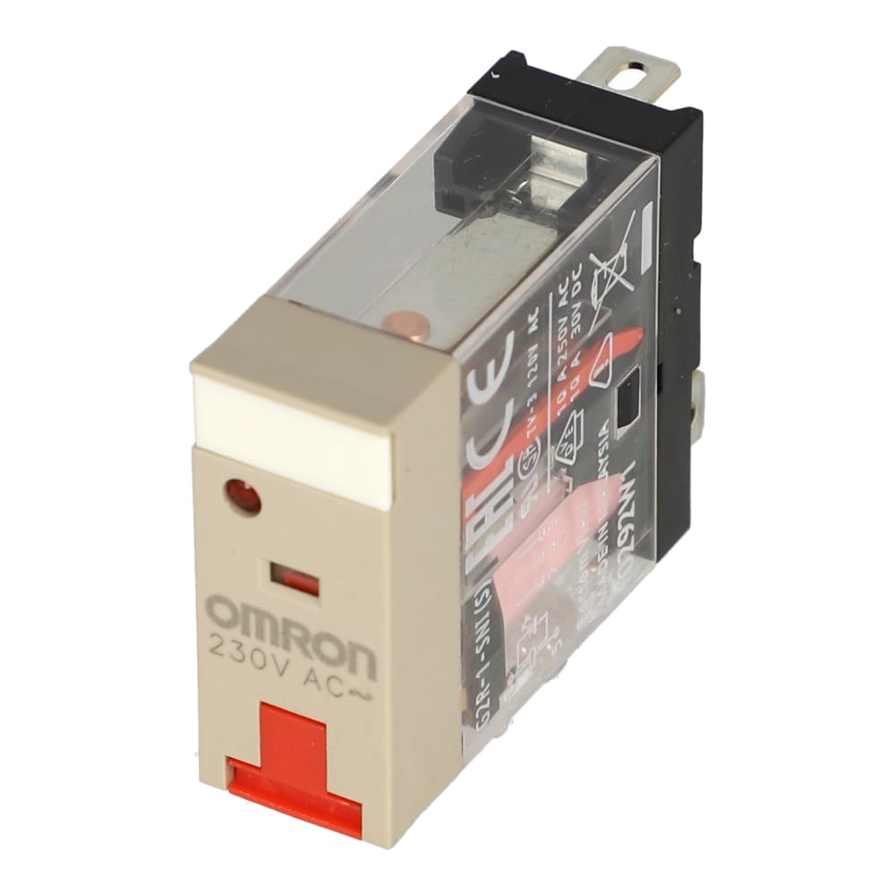 G2R-1-SNI 230AC (S) | G2R-1-SNI 230AC(S) | 152248 | OMRON RELAY, PLUG-IN, 10A, 5 PIN, SPDT, MECH & LED INDICATORS, LOCKABLE TEST BUTTON, LABEL FACILITY von Omron