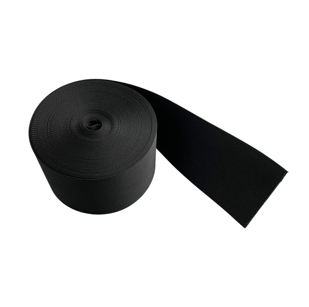 On1shelf 100 mm breites schwarzes Nylon-Gurtband, robustes Polypropylen-Gurtband, 10 m (100 mm) von On1shelf