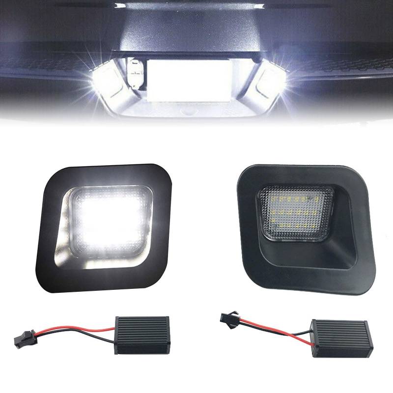 OneGas LED-Kennzeichenbeleuchtung, hintere Stoßstange, klare Linse, kompatibel mit Dodge Ram 1500 2500 3500 Pickup Truck, 6500 K, Weiß, 12 V, 2 Stück von OneGas