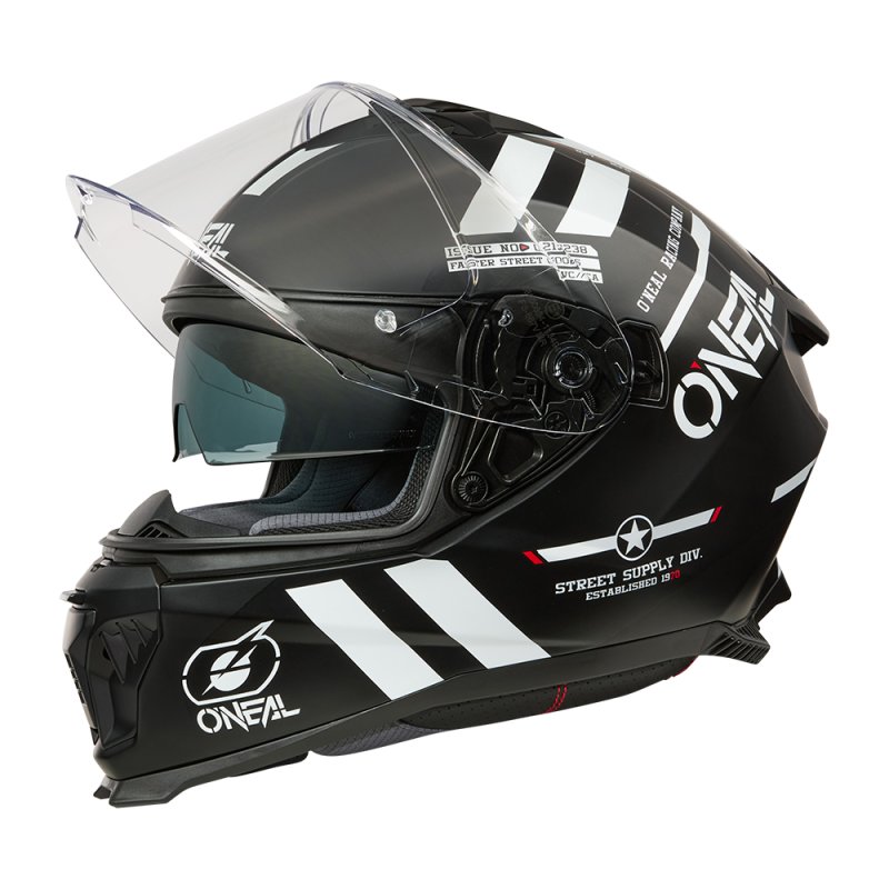 Oneal CHALLENGER Helm WARHAWK schwarz/weiss/rot Größe: L von Oneal