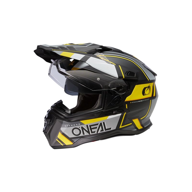 Oneal D-Srs Helm Square schwarz/grau/neongelb Größe: S von Oneal