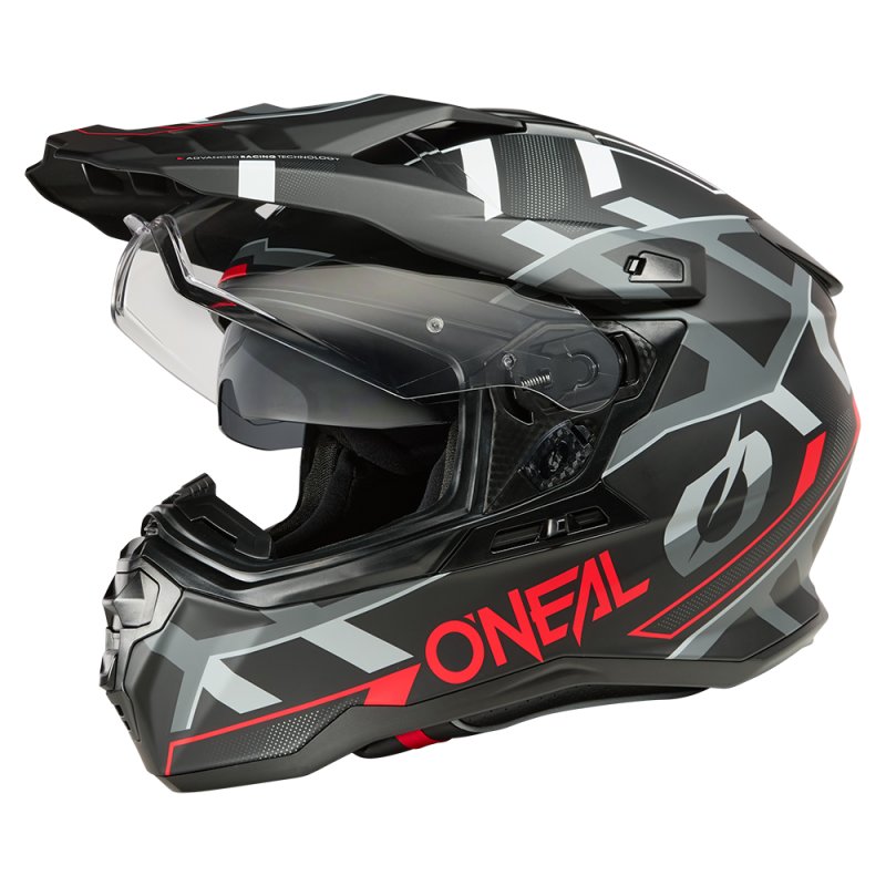 Oneal D-SRS Helm SQUARE schwarz/rot/grau Größe M von Oneal