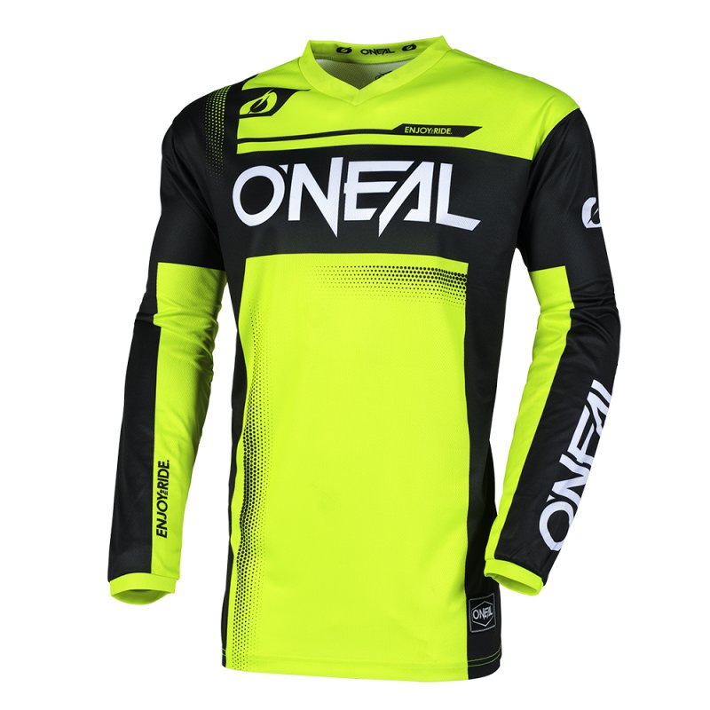 Oneal ELEMENT Jersey RACEWEAR schwarz/neon gelb Größe S von Oneal