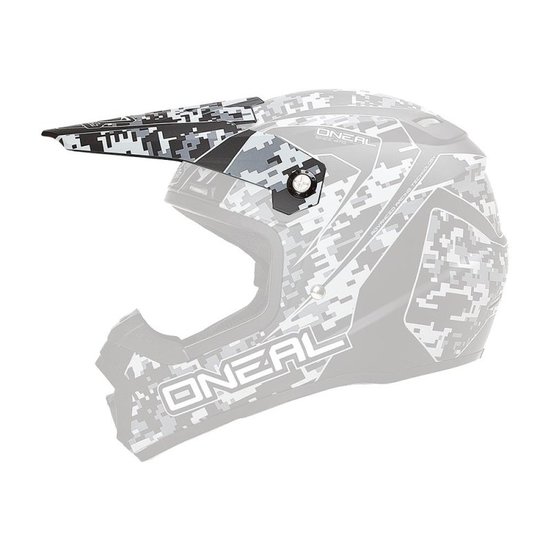 Oneal Ersatzvisier 5SRS Digi Camo Helm grau von Oneal