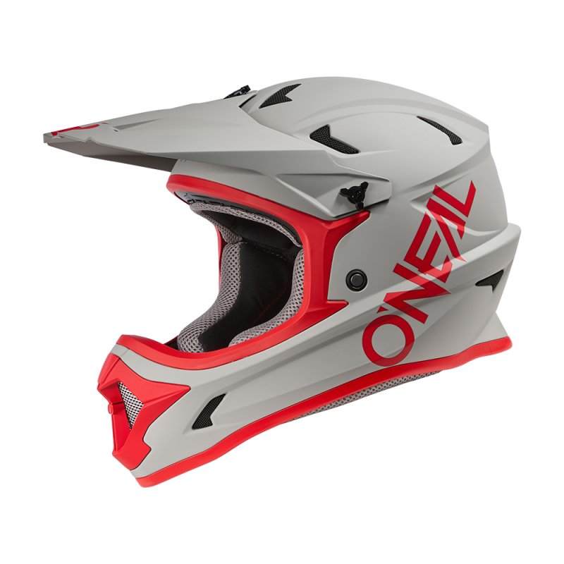 Oneal SONUS Helm SOLID grau/rot Größe M von Oneal