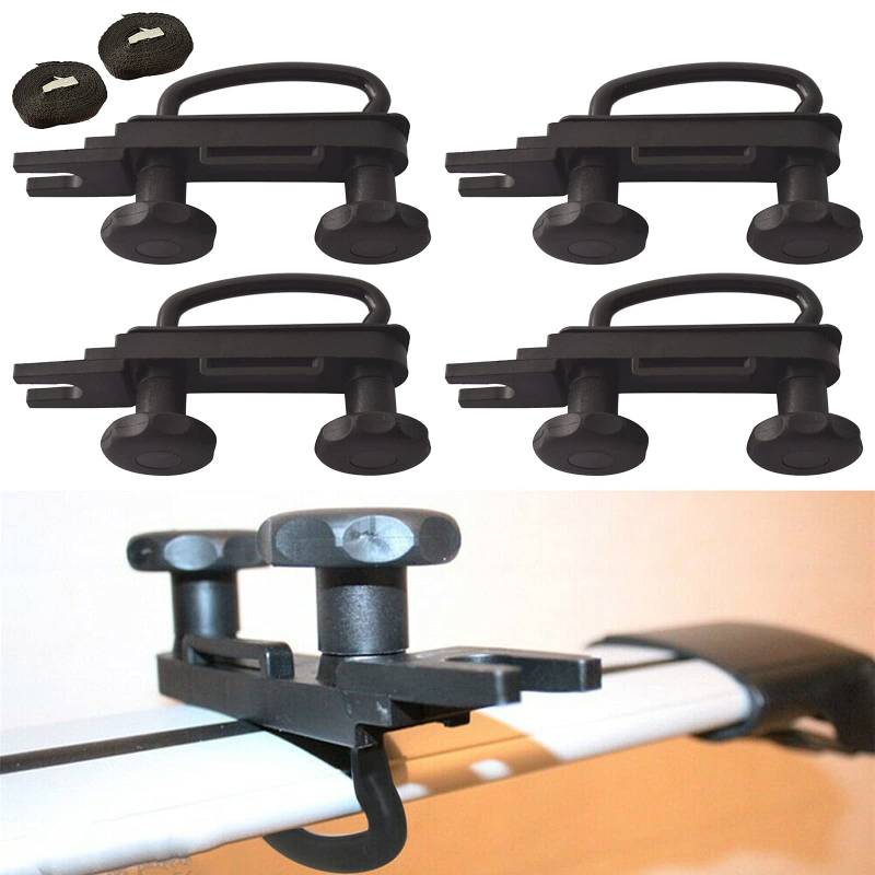 4er Set Universal Dachbox Befestigung U Bügel, Auto Van Montage Fitting Kit Dachbox Halterung U-Schrauben Schellen 85mm Innenbreite mit 8 Heavy Duty Kontermuttern von Opaltool