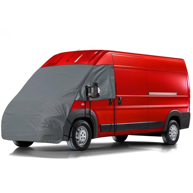 Opaltool Abdeckung Frontscheibe Kompatibel für FIAT Ducato/Peugeot Boxer/Citroen Jumper 2006-2024, 420D Reisemobil-Bugschutzhaube Wohnmobil Externe Wärmeschutzabdeckung von Opaltool