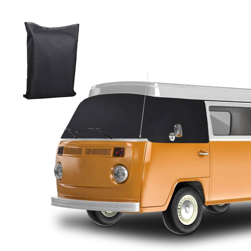 Opaltool Auto Windschutzscheiben Abdeckung für 1967-1979 VW T2, 600D Frontscheibe Abdeckung Frontscheibe Wrap Cover Wasserdicht Wetterfest Anti Frost Frontscheibenabdeckung,Scheibenabdeckung von Opaltool