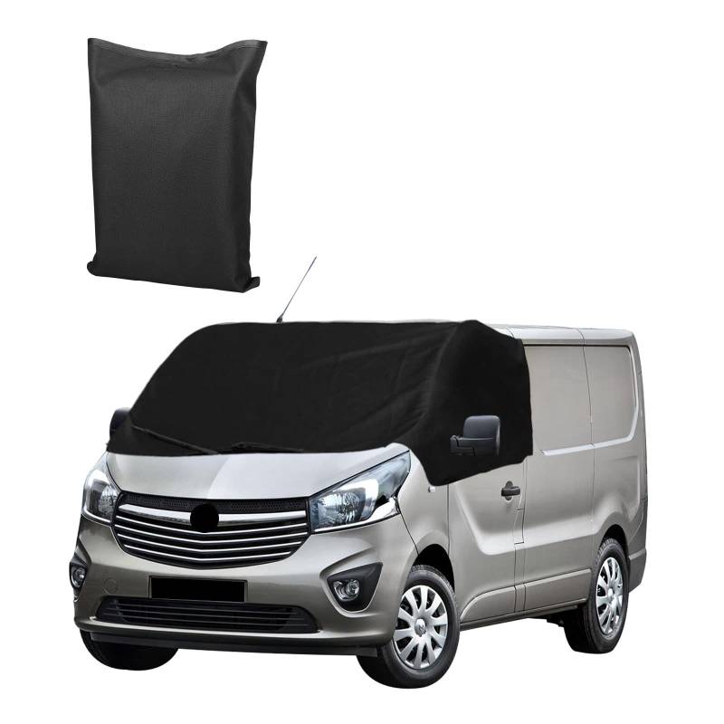 Opaltool Frontscheibe Wrap Cover für Opel Vivaro FIAT Talento Nissan NV300 Primastar 2014-2019, Luxus 600D Auto Windschutzscheiben Abdeckung, Windschutzscheiben Sonnenschutz Frontscheibenabdeckung von Opaltool