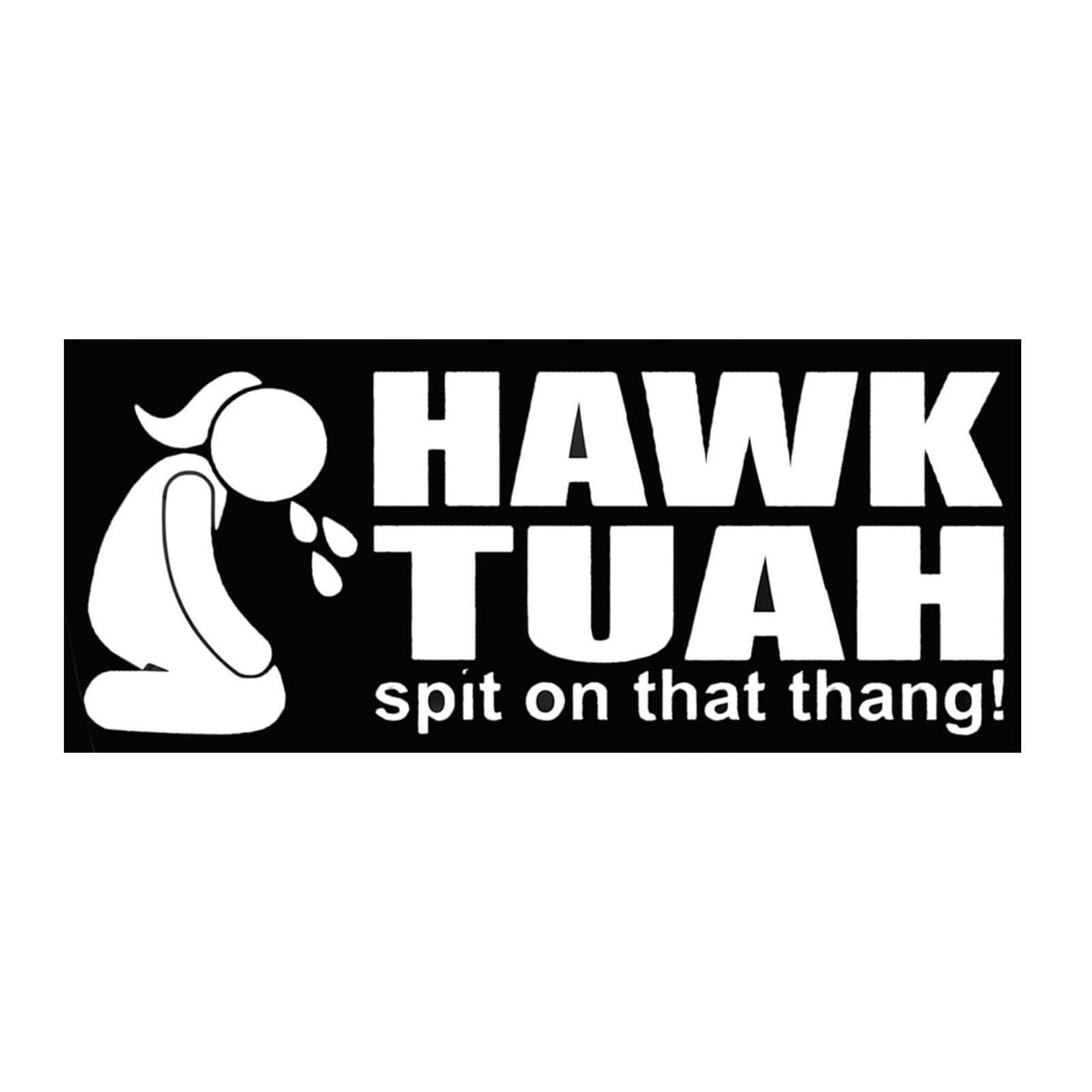 Hawk Tuah Aufkleber, 2024 Hawk Tuah Spit On That Thang Decal, Hawk Tush Stickers Spit On That Thang, Car Bumper Decal Car Auto Sticker, Funny Viral Girl Meme - 6x13cm - for Cars, Trucks, Laptops von Opdestn