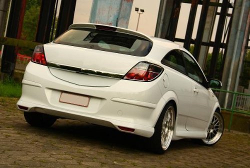 Opel Astra Heckspoiler Spoiler Tuning, Weiß, Kunststoff, glänzend, Einschraubbar, Rear von Opel