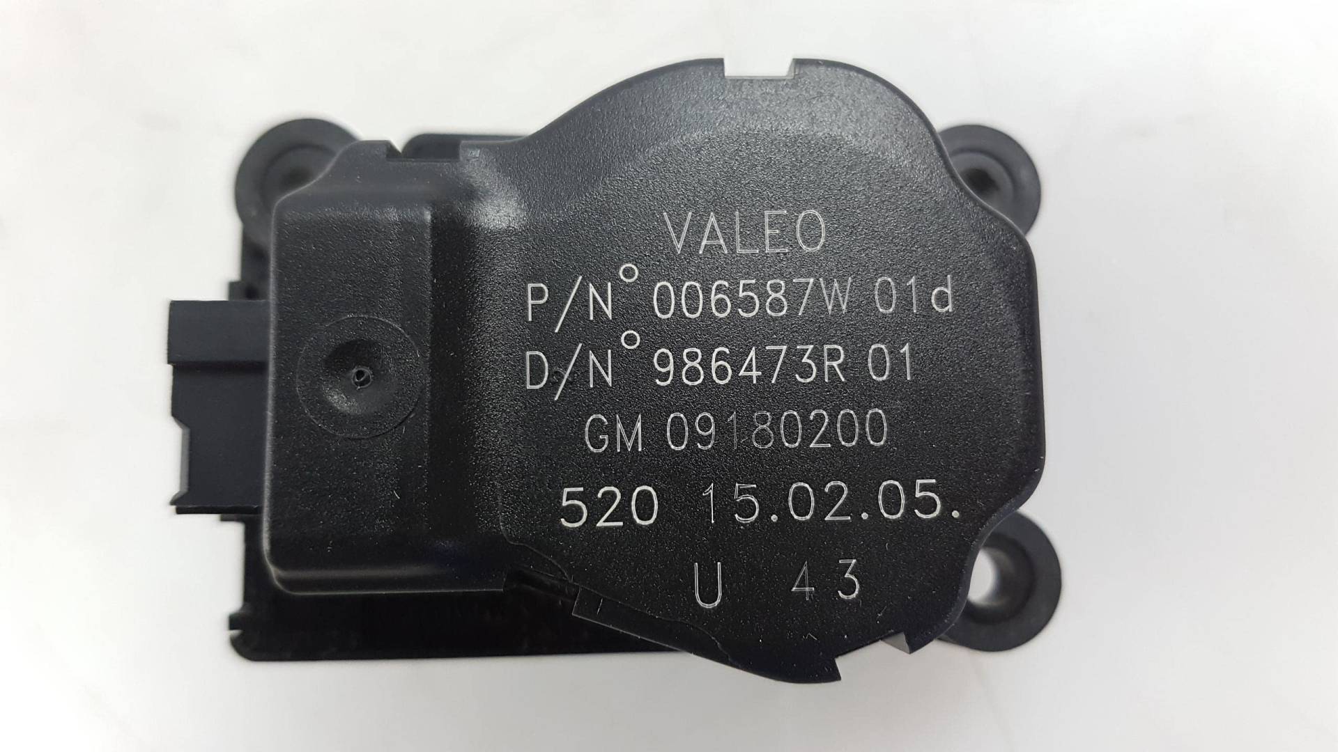 Stellmotor Heizung El. Klima Lüftung Valeo 006587W 09180200 Vectra C Signum Opel von Opel