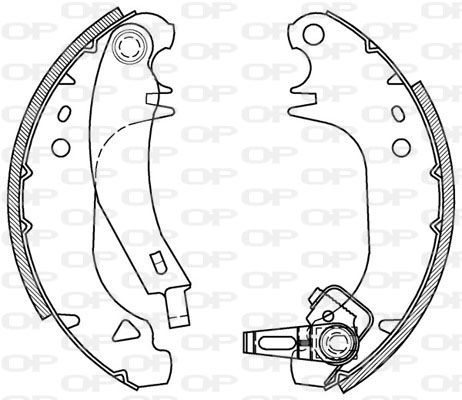 Bremsbackensatz Hinterachse Open Parts BSA2025.00 von Open Parts