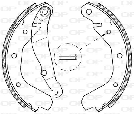 Bremsbackensatz Hinterachse Open Parts BSA2034.00 von Open Parts