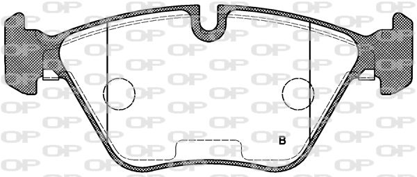 Bremsbelagsatz, Scheibenbremse Vorderachse Open Parts BPA0270.25 von Open Parts