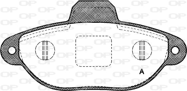 Bremsbelagsatz, Scheibenbremse Vorderachse Open Parts BPA0414.20 von Open Parts