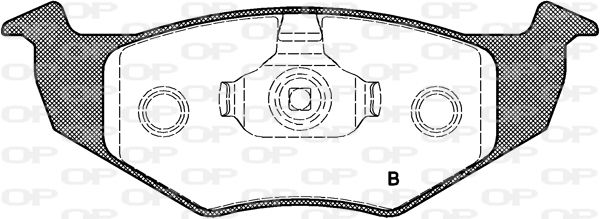 Bremsbelagsatz, Scheibenbremse Vorderachse Open Parts BPA0609.00 von Open Parts