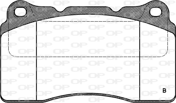 Bremsbelagsatz, Scheibenbremse Vorderachse Open Parts BPA0666.02 von Open Parts