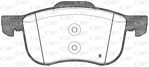 Bremsbelagsatz, Scheibenbremse Vorderachse Open Parts BPA0713.00 von Open Parts