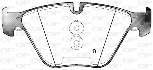 Bremsbelagsatz, Scheibenbremse Vorderachse Open Parts BPA0857.30 von Open Parts