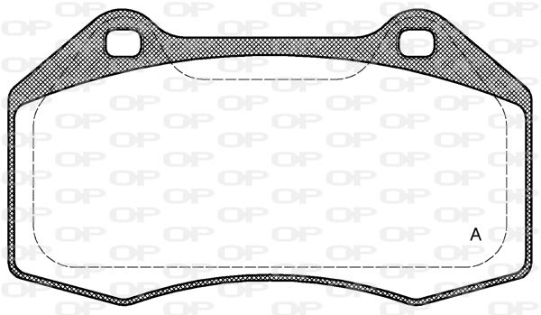 Bremsbelagsatz, Scheibenbremse Vorderachse Open Parts BPA1113.00 von Open Parts