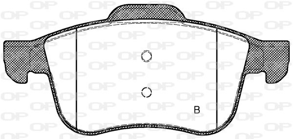 Bremsbelagsatz, Scheibenbremse Vorderachse Open Parts BPA1183.02 von Open Parts