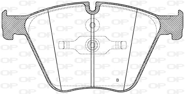 Bremsbelagsatz, Scheibenbremse Vorderachse Open Parts BPA1419.00 von Open Parts