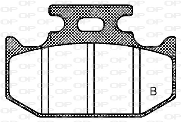 Bremsbelagsatz, Scheibenbremse Vorderachse Open Parts BPA1519.00 von Open Parts