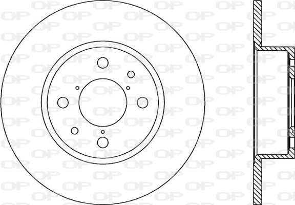 Bremsscheibe Hinterachse Open Parts BDA1137.10 von Open Parts