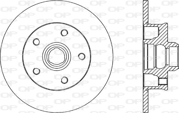 Bremsscheibe Hinterachse Open Parts BDA1584.10 von Open Parts