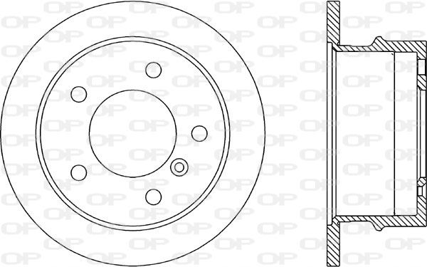 Bremsscheibe Hinterachse Open Parts BDA1784.10 von Open Parts