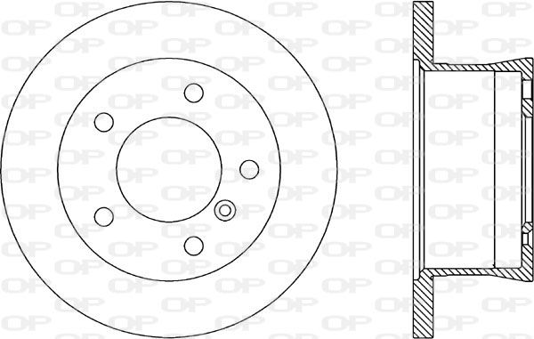 Bremsscheibe Hinterachse Open Parts BDA1785.10 von Open Parts