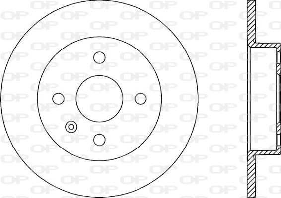 Bremsscheibe Hinterachse Open Parts BDA1896.10 von Open Parts