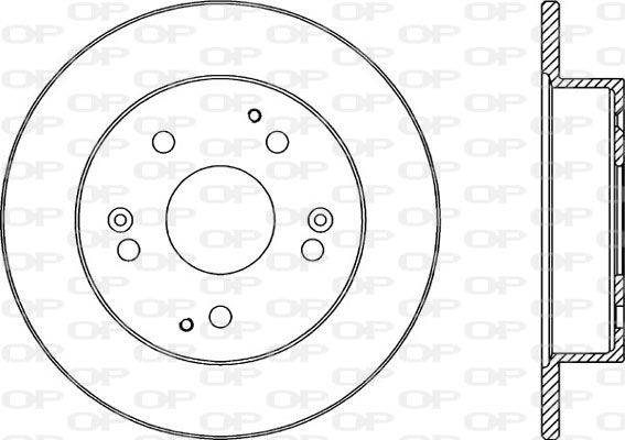 Bremsscheibe Hinterachse Open Parts BDA2342.10 von Open Parts