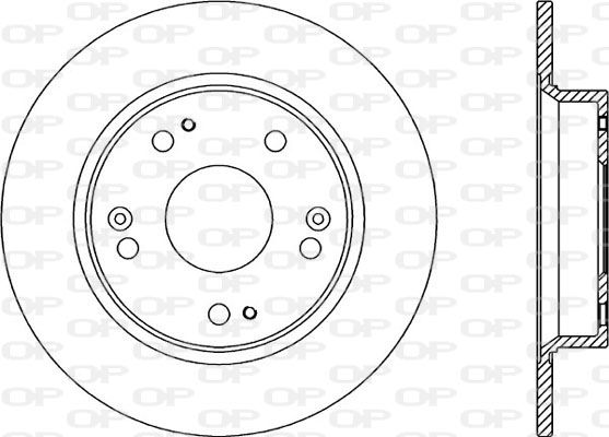 Bremsscheibe Hinterachse Open Parts BDA2344.10 von Open Parts