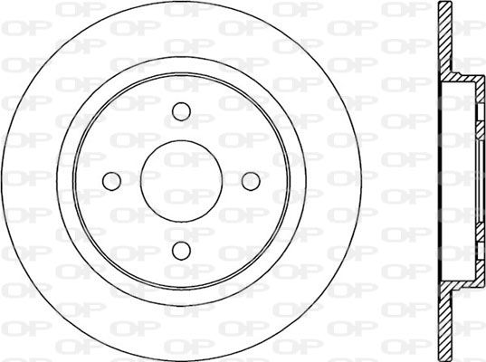 Bremsscheibe Hinterachse Open Parts BDA2346.10 von Open Parts