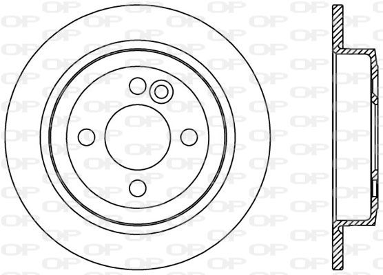 Bremsscheibe Hinterachse Open Parts BDA2430.10 von Open Parts