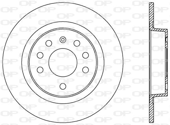 Bremsscheibe Hinterachse Open Parts BDA2575.10 von Open Parts