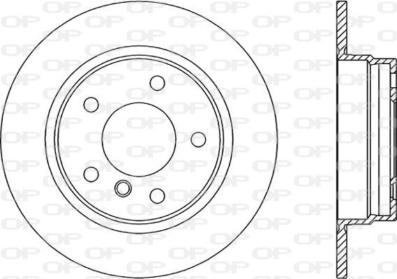 Bremsscheibe Hinterachse Open Parts BDR1094.10 von Open Parts